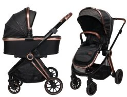 Ding Fenix Black/Rose Kinderwagen DI-191702