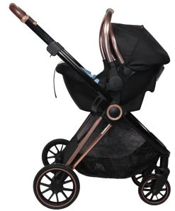 Ding Fenix Black/Rose 3-in-1 Combi Kinderwagen Incl. Autostoel -KinderReisWereldNederland ding fenix rose kinderwagen20