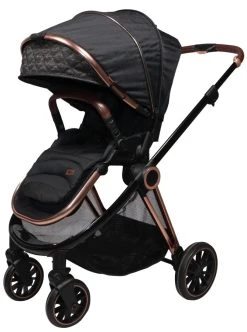 Ding Fenix Black/Rose 3-in-1 Combi Kinderwagen Incl. Autostoel -KinderReisWereldNederland ding fenix rose kinderwagen3 1