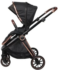 Ding Fenix Black/Rose 3-in-1 Combi Kinderwagen Incl. Autostoel -KinderReisWereldNederland ding fenix rose kinderwagen6 1