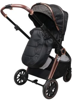 Ding Fenix Black/Rose 3-in-1 Combi Kinderwagen Incl. Autostoel -KinderReisWereldNederland ding fenix rose kinderwagen7 1
