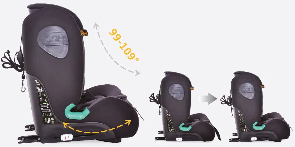 Ding York Grey Leather I-Size Autostoel 9-36 Kg K63 9 Ding York Grey Leather I-Size Autostoel 9-36 Kg K63 - Afbeelding 9