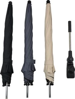 Ding Donkergrijs UV Buggy Parasol DI-252427 -KinderReisWereldNederland ding zand uv buggy parasol 1 1