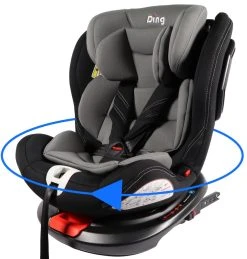 Ding Zeno 360° SPS Grijs Autostoel 0-36kg CS008