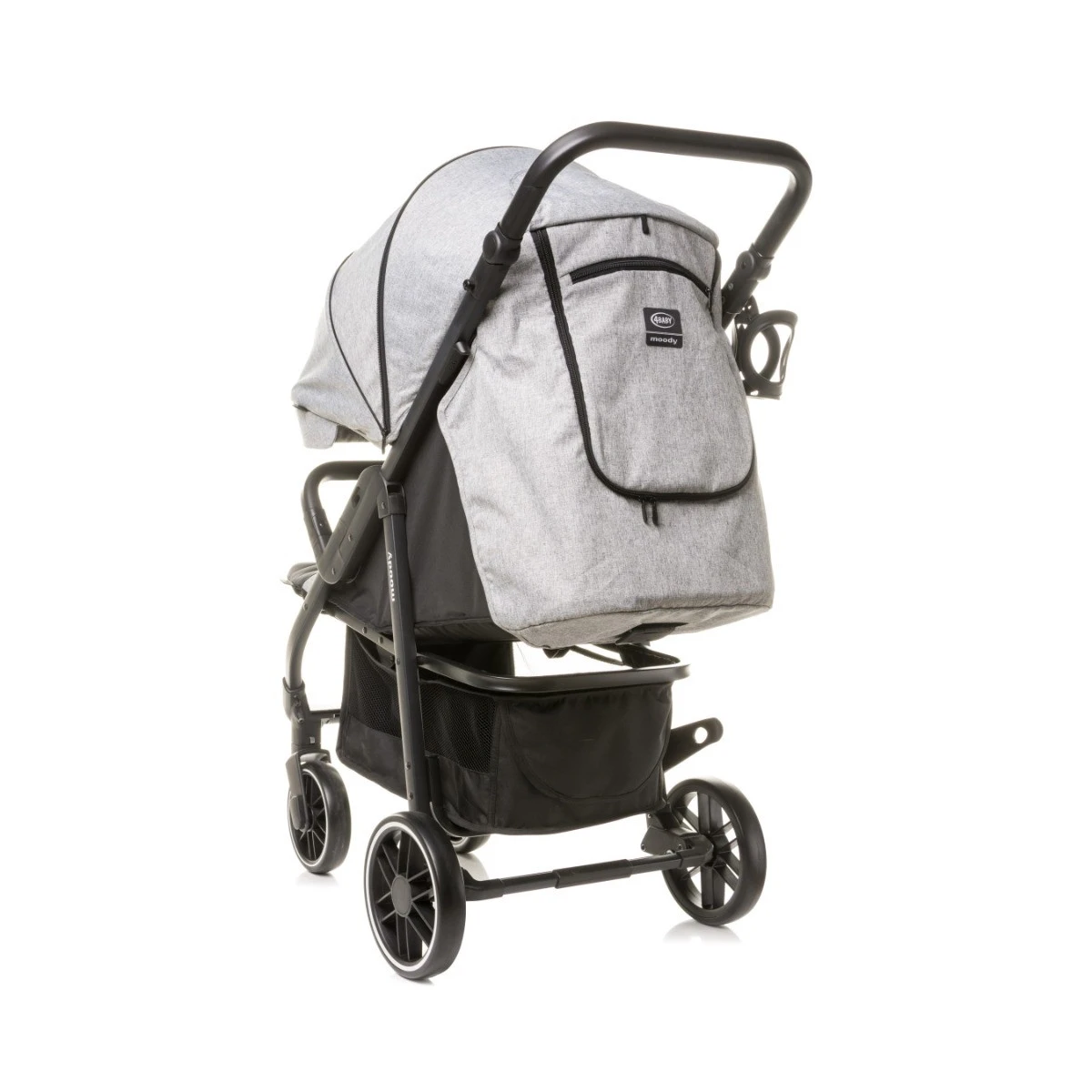 4Baby Moody XXII Grey Wandelwagen Incl. Beenkap 6 4Baby Moody XXII Grey Wandelwagen Incl. Beenkap - Afbeelding 6
