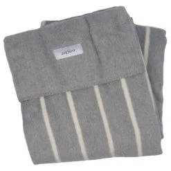 Zaffiro Grijs & Ecru Gestreept 100 X 150 Cm Ledikantdeken 15366