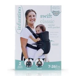 Infantino Swift Classic Grey Draagzak BK-300105 -KinderReisWereldNederland infantino swift classic grey draagzak bk 300105 1