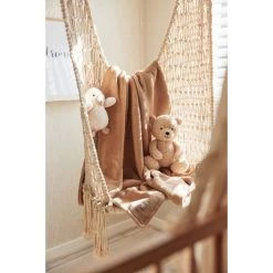 Jollein Basic Knit Biscuit / Fleece 75 X 100 Cm Wiegdeken 517-511-66072 -KinderReisWereldNederland jollein basic knit biscuit fleece 100 x 150 cm ledikantdeken 517 522 66072 .7 1