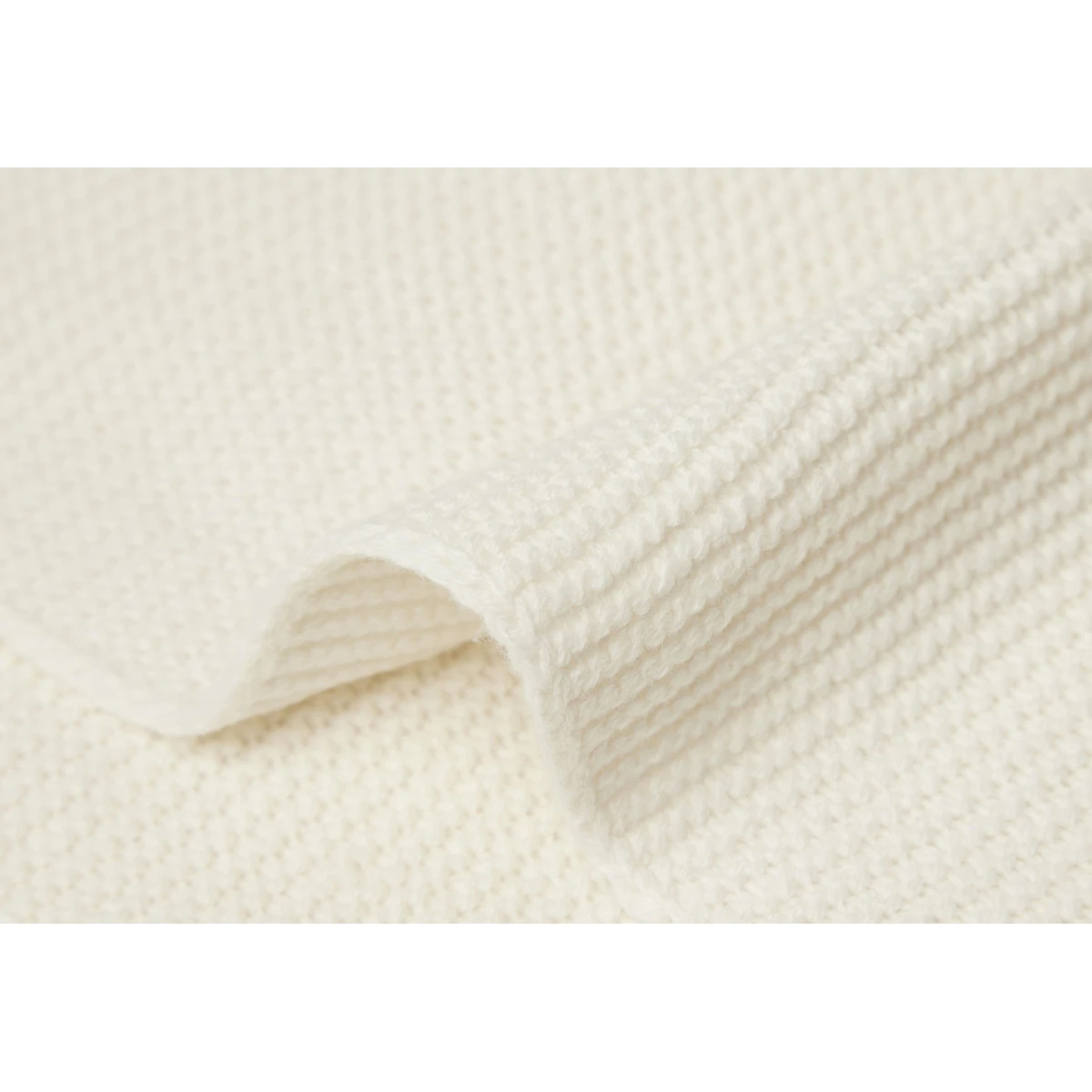 Jollein Basic Knit Ivory 75 X 100 Cm Wiegdeken 516-511-67031 - Afbeelding 6