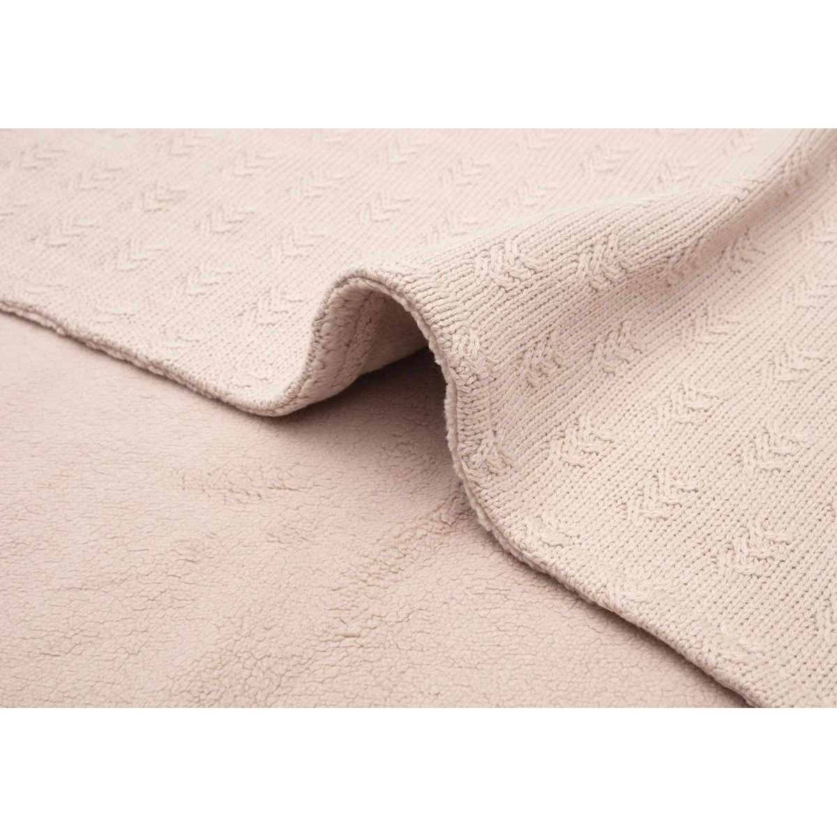 Jollein Grain Knit Wild Rose / Velvet 100 X 150 Cm Ledikantdeken 517-522-67066 - Afbeelding 5
