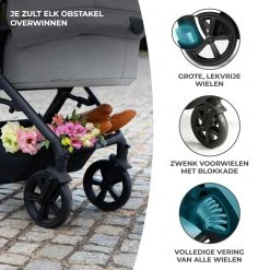 Kinderkraft A-Tour Dark Grey 3-in-1 Kinderwagen Incl. Autostoel KSATOU00DGR3000 -KinderReisWereldNederland kinderkraft a tour dark grey 3 in 1 kinderwagen incl. autostoel ksatou00dgr3000 11