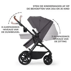 Kinderkraft A-Tour Dark Grey 3-in-1 Kinderwagen Incl. Autostoel KSATOU00DGR3000 -KinderReisWereldNederland kinderkraft a tour dark grey 3 in 1 kinderwagen incl. autostoel ksatou00dgr3000 8