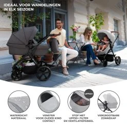 Kinderkraft A-Tour Light Grey 3-in-1 Kinderwagen Incl. Autostoel KSATOU00LGR3000 -KinderReisWereldNederland kinderkraft a tour light grey 3 in 1 kinderwagen incl. autostoel ksatou00lgr3000 12