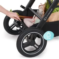 Kinderkraft B-Tour Deep Black 3-in-1 Combi Kinderwagen Incl. Autostoel KSBTOU00BLK3000 -KinderReisWereldNederland kinderkraft b tour 3 in 1 deep black wandelwagen ksbtou00blk3000 18