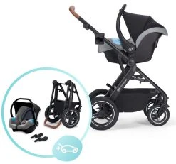 Kinderkraft B-Tour Silver Grey 3-in-1 Combi Kinderwagen Incl. Autostoel KSBTOU00LGR3000 -KinderReisWereldNederland kinderkraft b tour 3 in 1 silver grey wandelwagen ksbtou00lgr3000 14 1920x1920