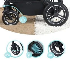 Kinderkraft B-Tour Silver Grey 3-in-1 Combi Kinderwagen Incl. Autostoel KSBTOU00LGR3000 -KinderReisWereldNederland kinderkraft b tour 3 in 1 silver grey wandelwagen ksbtou00lgr3000 15 1920x1920