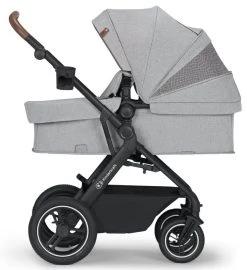 Kinderkraft B-Tour Silver Grey 3-in-1 Combi Kinderwagen Incl. Autostoel KSBTOU00LGR3000 -KinderReisWereldNederland kinderkraft b tour 3 in 1 silver grey wandelwagen ksbtou00lgr3000 4 1920x1920