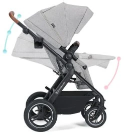 Kinderkraft B-Tour Silver Grey 3-in-1 Combi Kinderwagen Incl. Autostoel KSBTOU00LGR3000 -KinderReisWereldNederland kinderkraft b tour 3 in 1 silver grey wandelwagen ksbtou00lgr3000 9 1920x1920