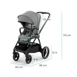 Kinderkraft Nea Midnight Black 2-in-1 Kinderwagen KSNEA000BLK2000 -KinderReisWereldNederland kinderkraft nea 2 in 1 kinderwagen sfeer 5