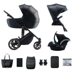 Kinderkraft Prime 2 Venezian Black 3-in-1 Kinderwagen Incl. Autostoel KSPRIM02BLK3000
