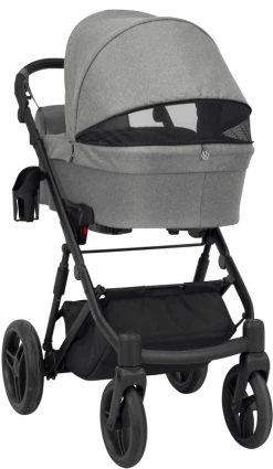 Kunert Lazzio Black Eco-Leather 2-in-1 Kinderwagen LAZ-11-BLACK -KinderReisWereldNederland kunert lazzio 2 in 1 kinderwagen laz 11