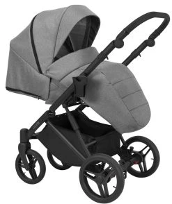 Kunert Lazzio Black Eco-Leather 2-in-1 Kinderwagen LAZ-11-BLACK -KinderReisWereldNederland kunert lazzio 2 in 1 kinderwagen laz 11 5