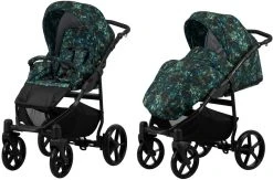 Kunert Mata Gold Black 2-in-1 Combi Kinderwagen MATA-10-GOLD -KinderReisWereldNederland kunert mata 2 in 1 combi kinderwagen mata 10 1 2