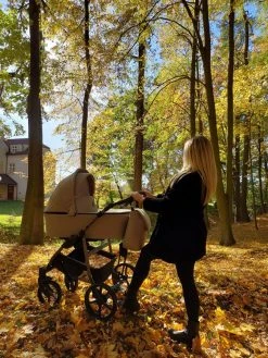 Kunert Mata Gold Black 2-in-1 Combi Kinderwagen MATA-10-GOLD -KinderReisWereldNederland kunert mata black mocca 2 in 1 combi kinderwagen mata 02 black 5 1