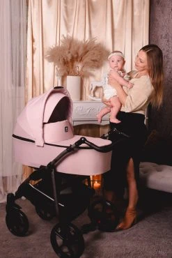 Kunert Mata Black Pink 2-in-1 Combi Kinderwagen MATA-06-BLACK -KinderReisWereldNederland kunert mata black pink 2 in 1 combi kinderwagen mata 06 black 5