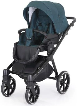 Kunert Talisman Black Green 2-in-1 Kinderwagen TA-04-BLACK -KinderReisWereldNederland kunert talisman black green 2 in 1 kinderwagen ta 04 black 5 2