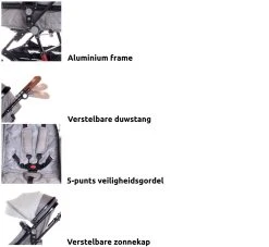 Lorelli Lora String Dots 3-in-1 Combi Kinderwagen Incl. Autostoel 1002128-2115D -KinderReisWereldNederland lorelli lora 3 in 1 combi kinderwagen incl. autostoel 1002128