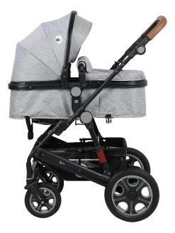 Lorelli Lora Cool Grey Elephants 3-in-1 Combi Kinderwagen Incl. Autostoel 1002128-2123D -KinderReisWereldNederland lorelli lora cool grey elephants 3 in 1 3