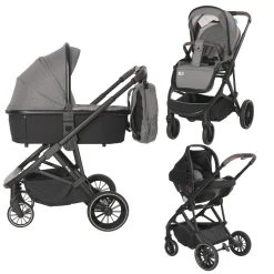 Lorelli Aria Grey 3-in-1 Kinderwagen Incl. Autostoel 1002177-2325