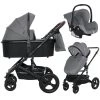 Lorelli Boston Dolphin Grey 3-in-1 Kinderwagen Incl. Comet Autostoel
