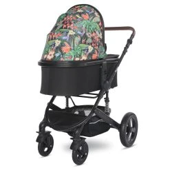 Lorelli Boston Tropical Flowers Black 3-in-1 Kinderwagen Incl. Comet Autostoel -KinderReisWereldNederland lorelli boston tropical flowers black 3 in 1 kinderwagen 9 2