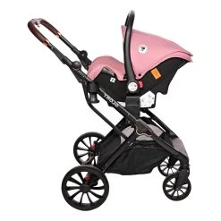 Lorelli Glory Pink 3-in-1 Combi Kinderwagen Incl. Autostoel 1002176-2301 -KinderReisWereldNederland lorelli glory pink 3 in 1 combi kinderwagen incl. autostoel 1002176 2301 2