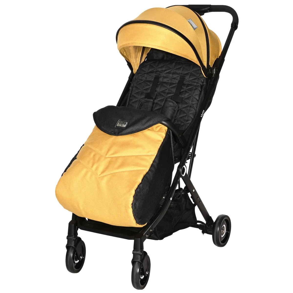 Lorelli Myla Lemon Curry Wandelwagen 1002159-2338 2 Lorelli Myla Lemon Curry Wandelwagen 1002159-2338 - Afbeelding 2