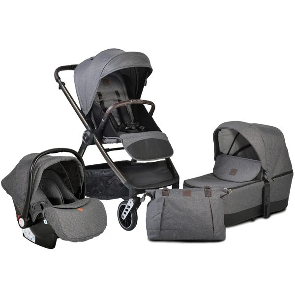 Cangaroo Macan Grey 3-in-1 Combi Kinderwagen Incl. Autostoel 2819 1 Cangaroo Macan Grey 3-in-1 Combi Kinderwagen Incl. Autostoel 2819