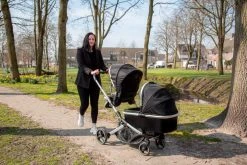 Ding Fenix Black/Rose 3-in-1 Combi Kinderwagen Incl. Autostoel -KinderReisWereldNederland mamaloes di 191704 ding tandem stroller amigo lifestyle 01 2 3