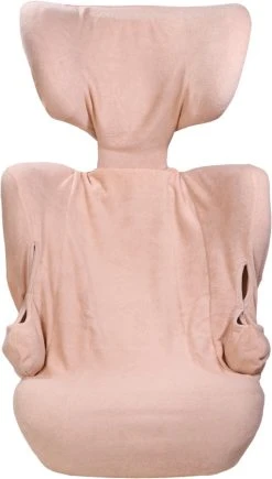 MamaLoes Badstof Light Pink Groep 2/3 Autostoelhoes ML6485