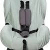 MamaLoes Badstof Stone Green Groep 1+ Autostoelhoes ML6387