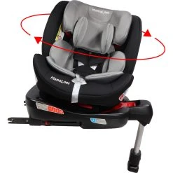 MamaLoes Max Grijs/Zwart 360° Isofix Autostoel 0-36kg ML050214 -KinderReisWereldNederland mamaloes max grijs zwart 360 isofix autostoel 0 36kg ml050214 1 1