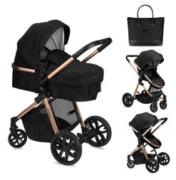 Momi Limuru Black 2-in-1 Combi Kinderwagen WOSP00029