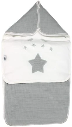 Petit Villain Hydrofiel Grijs Universele Autostoel Voetenzak