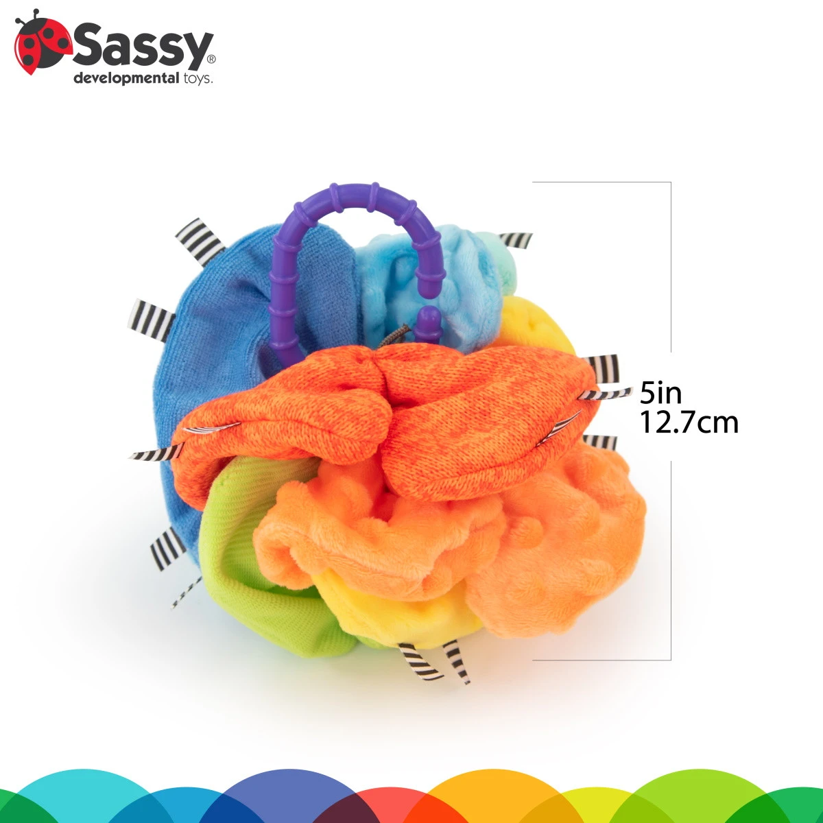 Sassy Crinkle Ball Texturen Speelbal S80370 3 Sassy Crinkle Ball Texturen Speelbal S80370 - Afbeelding 3