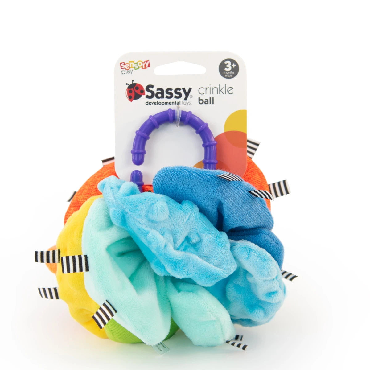 Sassy Crinkle Ball Texturen Speelbal S80370 2 Sassy Crinkle Ball Texturen Speelbal S80370 - Afbeelding 2