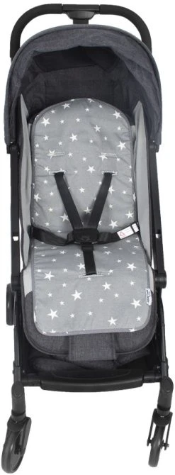 Sevibaby Star Grijs Wandelwagen/Buggy Inlegkussen 43-13 -KinderReisWereldNederland sevibaby star grijs wandelwagen buggy inlegkussen 43 13 2