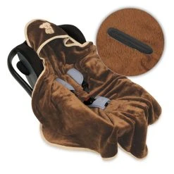 Babymatex Koala Bruin 95x95 Cm Microvezel Wikkeldeken Voor Autostoel TB0149_17 -KinderReisWereldNederland tb0149 45 1