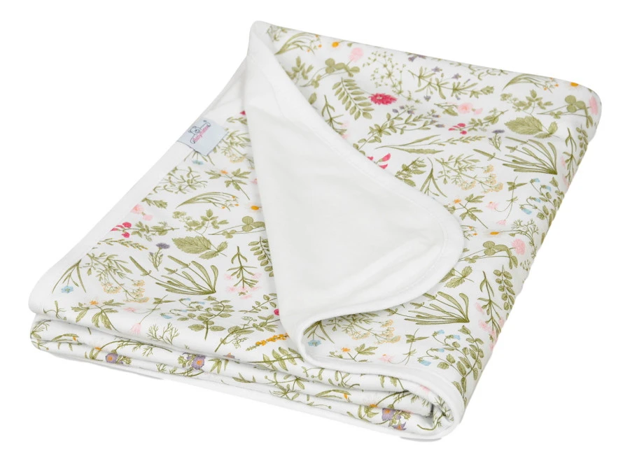 Babymatex Ines Flowers 75x100 Cm Katoenen Wiegdeken TB0236_35 1 Babymatex Ines Flowers 75x100 Cm Katoenen Wiegdeken TB0236_35