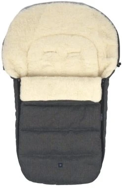 Zaffiro Wol Antraciet Melange Universele Afritsbare Voetenzak S77